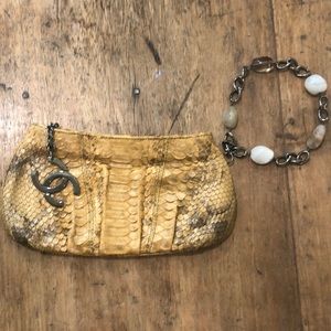 CHANEL PYTHON CLUTCH